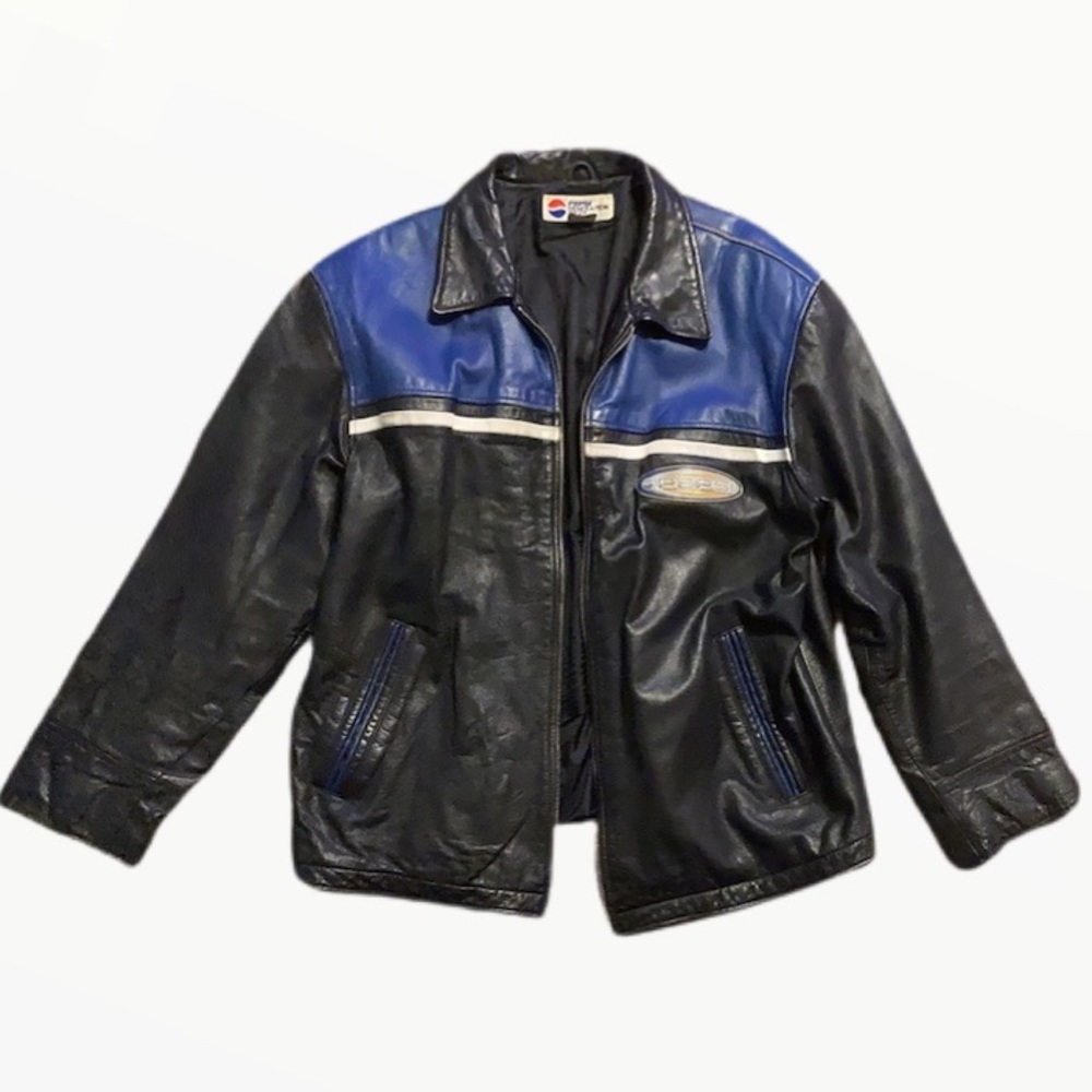 90s Pepsi Generation Leather Jacket